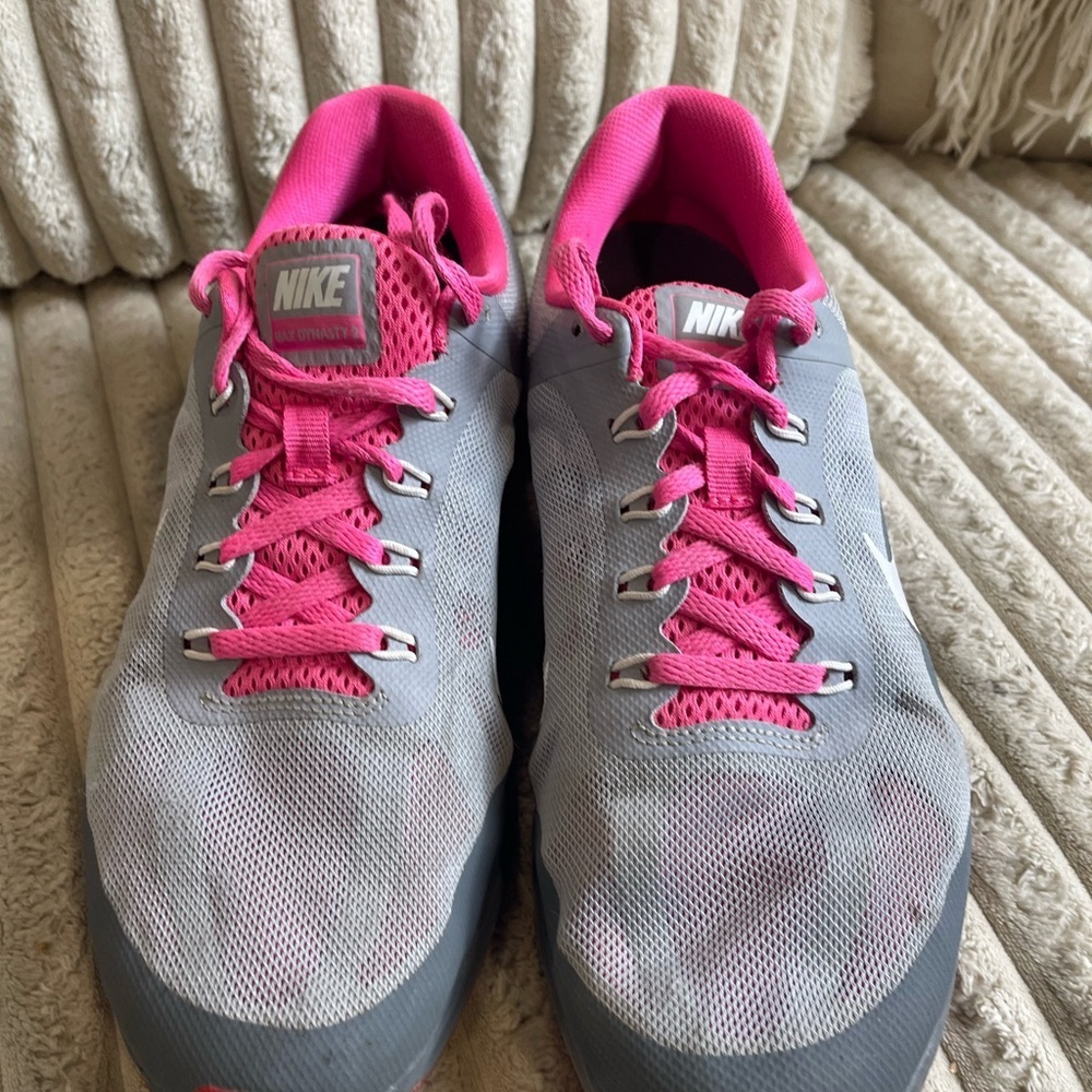Nike Air Max Dynasty 2 Women's Gray Pink Running Shoes Size 9 - Picture 3 of 7